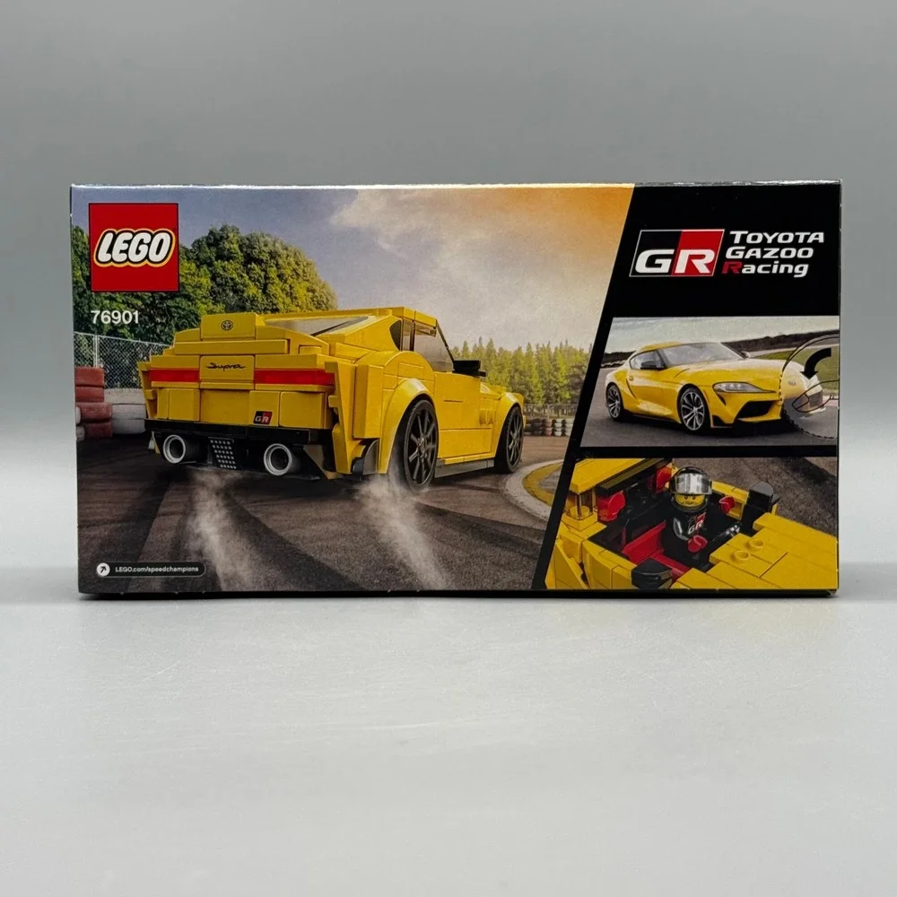 Lego #76901 Toyota GR Supra Yellow Speed Champions Brand New Factory Sealed